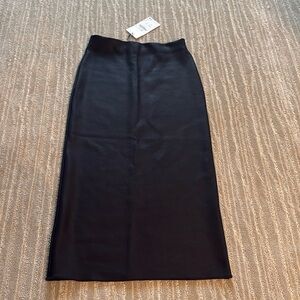 Zara coated midi skirt small NWT